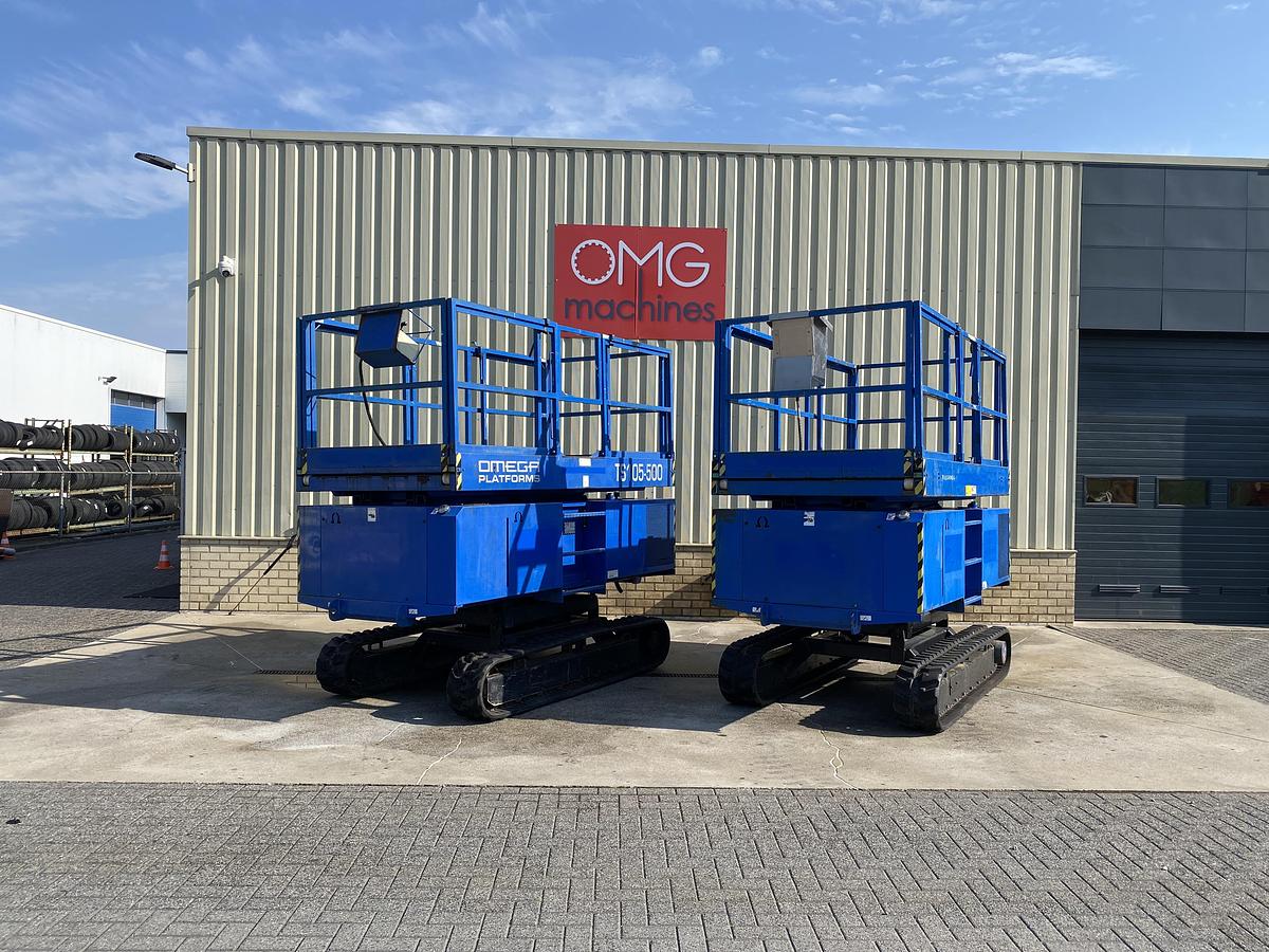 Gebruikt 2008 Omega Platforms TS105-500, Rups schaarhoogwerker
