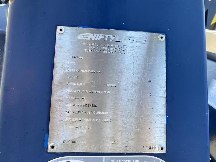 Gebruikt 1999 Niftylift 170 HE, Aanhanger hoogwerker, 17 meter