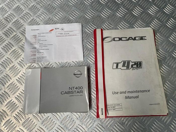 Gebruikt Socage T420, Auto Hoogwerker, Nissan, 20 m.