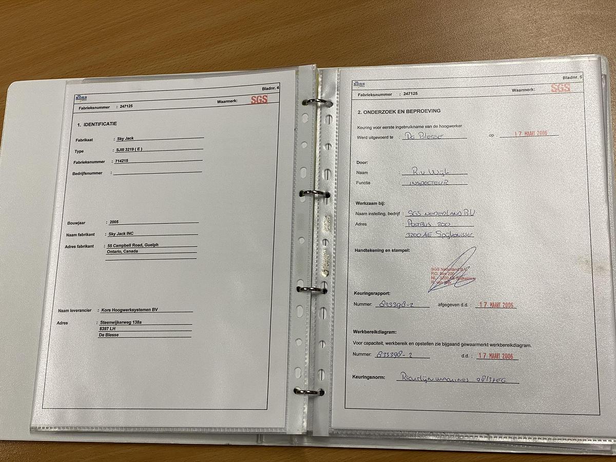 Gebruikt 2005 Skyjack SJIII-3219, Schaarhoogwerker, 8 meter