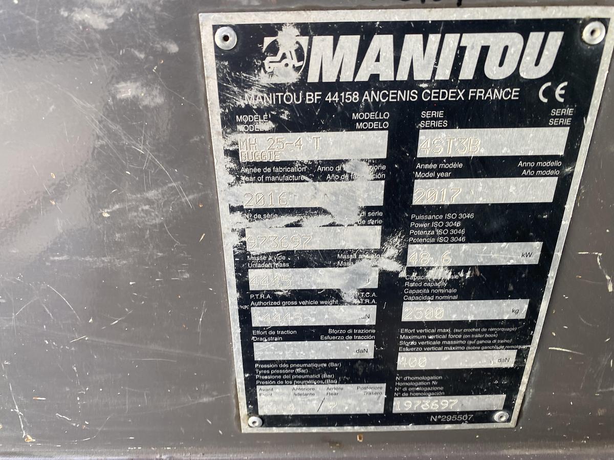 Gebruikt 2016 Manitou MH 25-4 T Buggie, Ruw terrein heftruck, 4x4