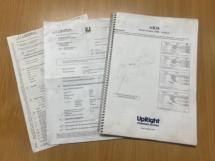 Gebruikt 2010 Upright AB38, Hoogwerker 13,5 meter