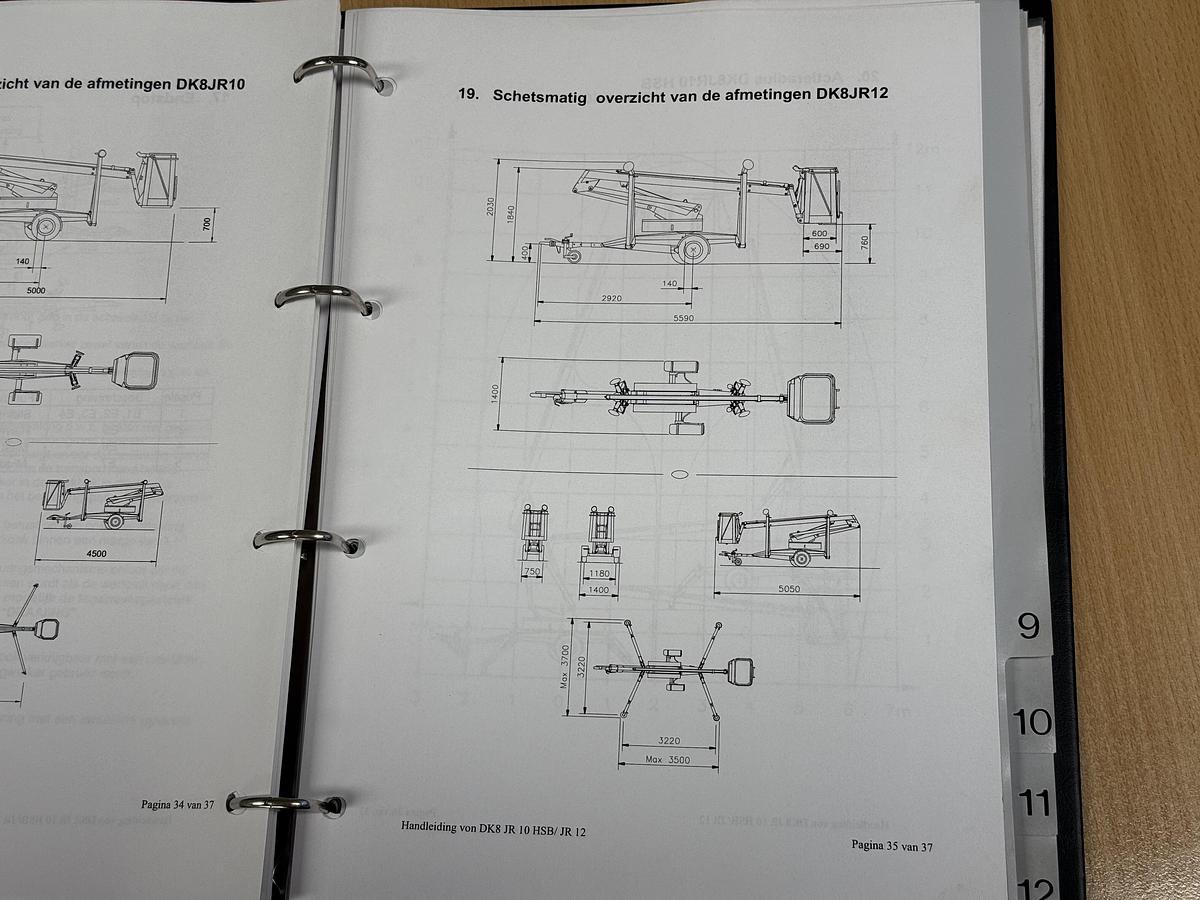 Gebruikt 2007 Denka-Lift DK8 JR12, Aanhanger Hoogwerker, 12 meter