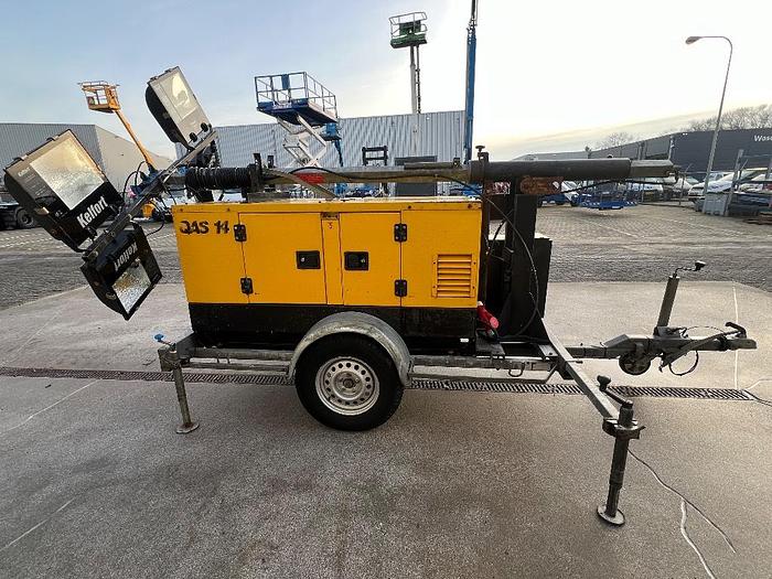 Gebruikt Atlas Copco QAS 14, Generator + Lichtmast / Light tower