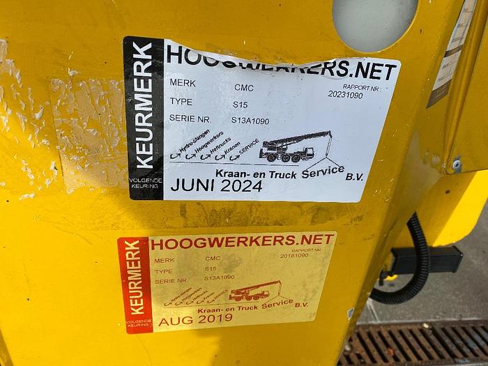 Gebruikt CMC S 15, Spin hoogwerker, 15 meter