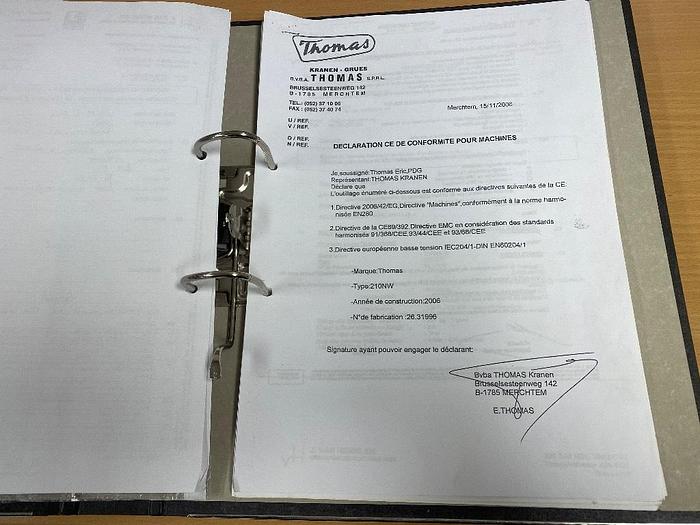 Gebruikt Thomas 210 NW, Aanhanger Hoogwerker, 21 meter