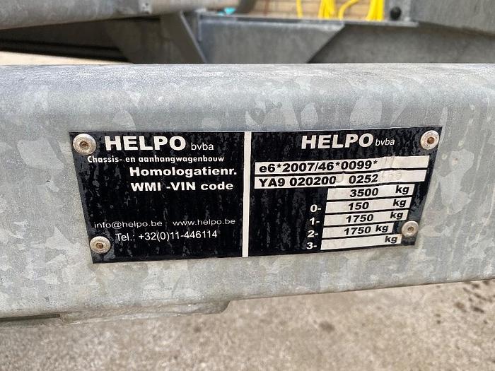 Gebruikt Helpo Aanhangwagen, Machine transporter, 3500 kg.