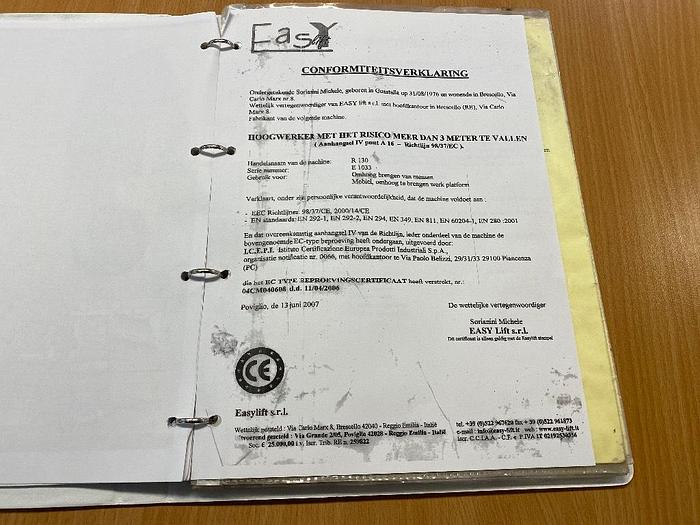 Gebruikt EasyLift R130, Spin hoogwerker, 13 meter