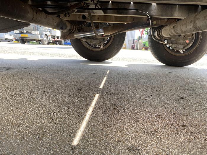 Gebruikt 2004 Humbaur Machinetransporter, Hydraulisch zakbaar, aanhangwagen