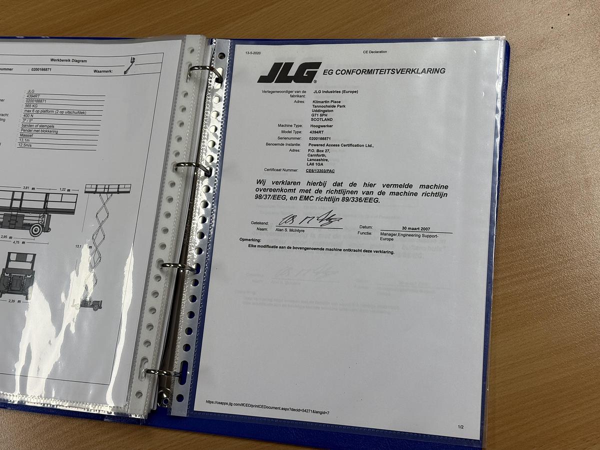 Gebruikt 2007 JLG 4394RT, Schaarhoogwerker, 15 meter