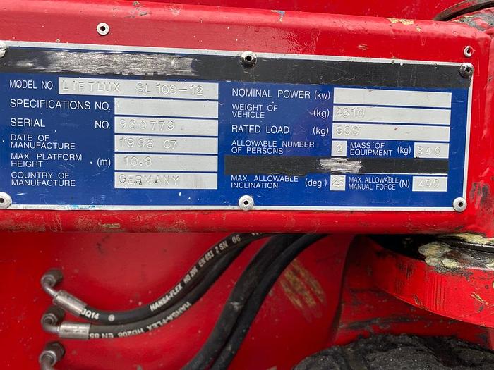 Gebruikt Liftlux SL108-12, Schaar hoogwerker, 13 meter