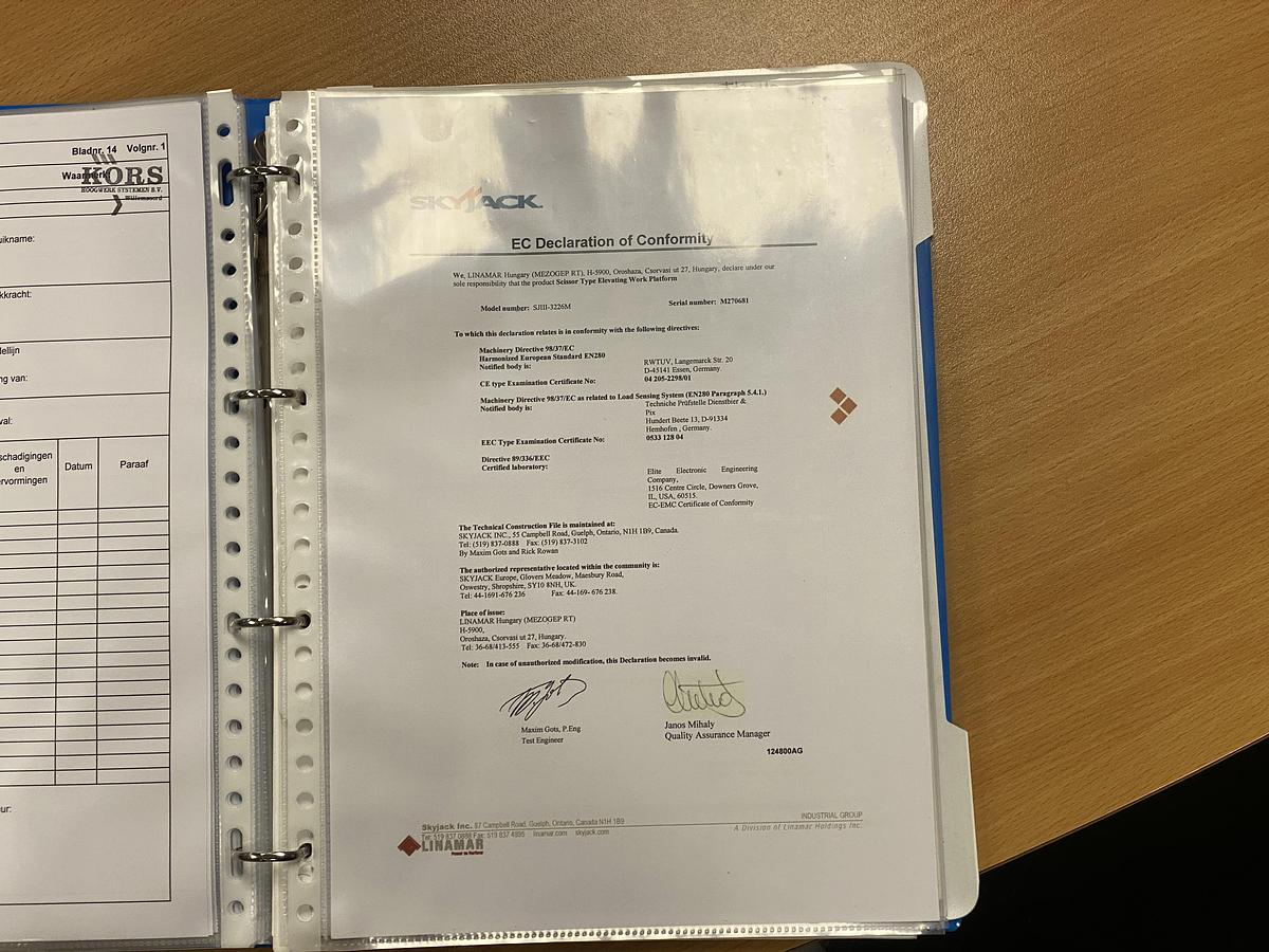 Gebruikt 2007 Skyjack SJIII3226M, Schaar hoogwerker, 10 meter