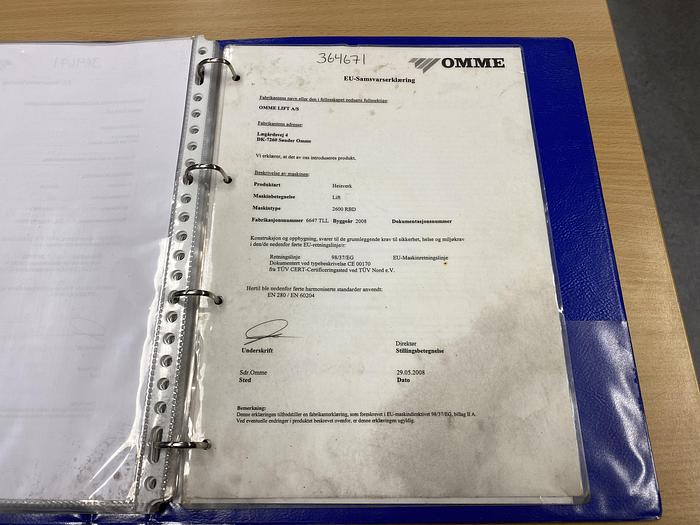 Gebruikt 2008 Omme 2600RBD, Spin hoogwerker, Diesel + Accu