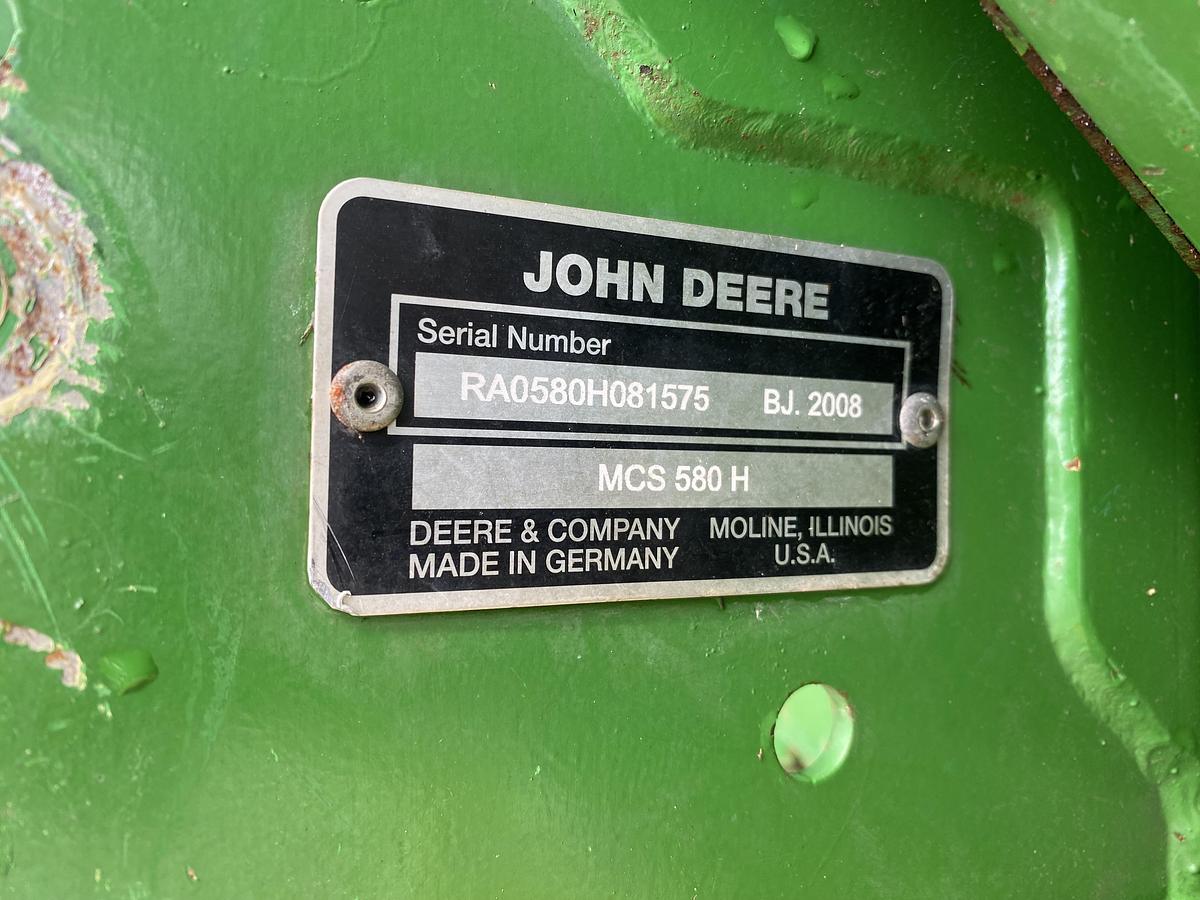Gebruikt 2008 John Deere MCS 580 H, Hoogkieper, Opvangbak + afzuiging