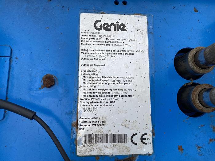 Gebruikt Genie GS-1932, Schaarhoogwerker, 8 meter
