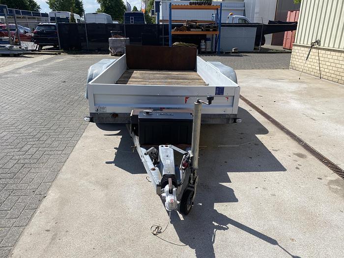 Gebruikt 2004 Humbaur Machinetransporter, Hydraulisch zakbaar, aanhangwagen