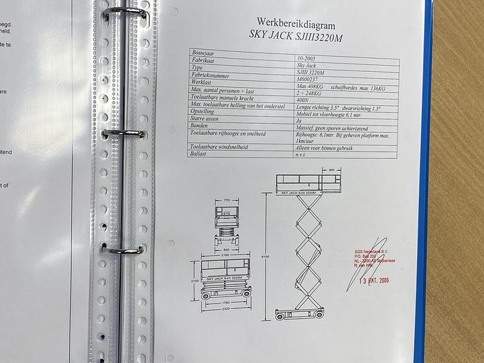 Gebruikt 2006 Skyjack SJ 3220, Schaar hoogwerker, 8 meter