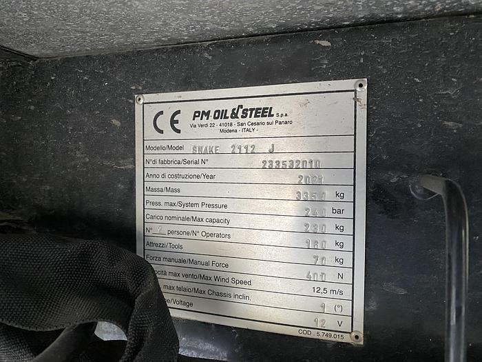 Gebruikt 2021 Oil & Steel Snake 2112 J, Auto hoogwerker, 21 meter
