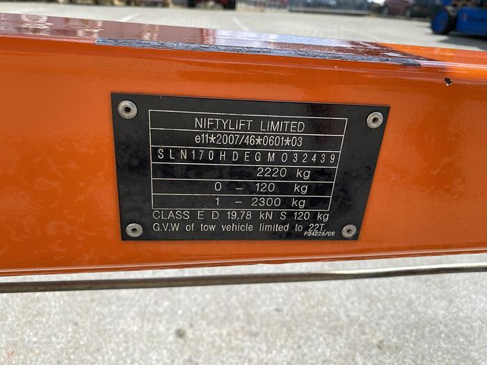 Gebruikt Niftylift 170HDET Aanhanger hoogwerker, 17 meter