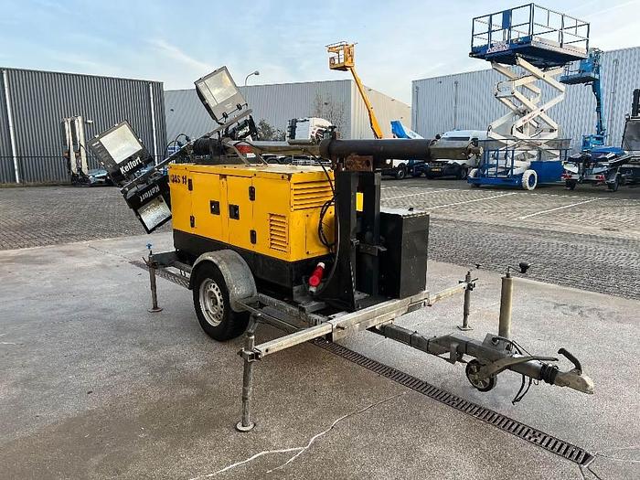 Gebruikt Atlas Copco QAS 14, Generator + Lichtmast / Light tower