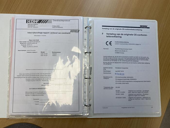 Gebruikt 2013 Teupen LEO 15 GT, Spin Hoogwerker