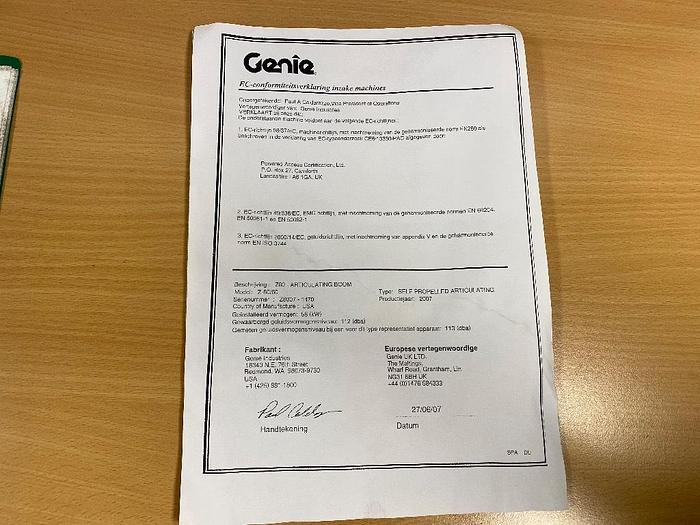Gebruikt Genie Z 80/60, Hoogwerker, 26,5 meter, 4x4x4