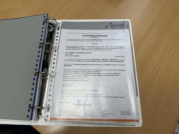 Gebruikt 2021 Ruthmann Bluelift SA22, Spin hoogwerker, 22 meter