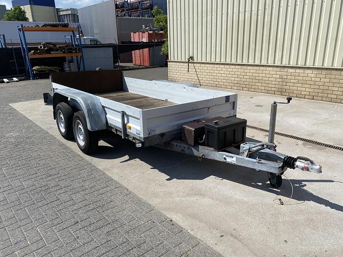 Gebruikt 2004 Humbaur Machinetransporter, Hydraulisch zakbaar, aanhangwagen