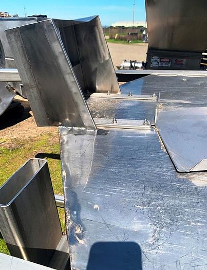 Used Bin, 65 CF, S/st, 48" x 48" x 62", Portable, Tote #S743932