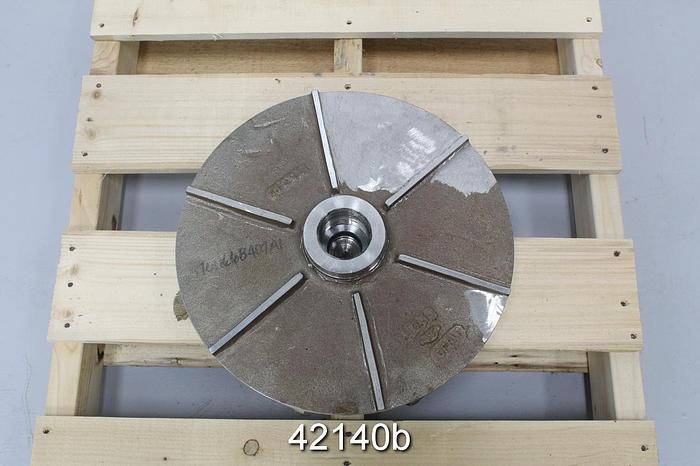 Used Sulzer 6SMO15 9-Vane 15" Stainless Steel Impeller #42140