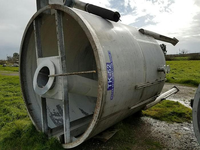 Used Tank, 4,400 Gallon, S/st, 99" X 98", FT/CB, #S740834