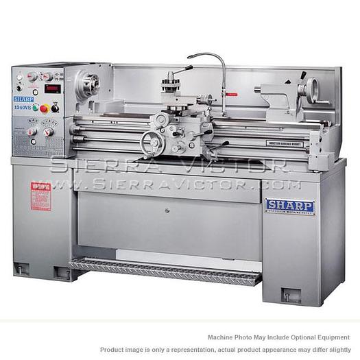 SHARP Geared Head Precision Lathe 1340VS