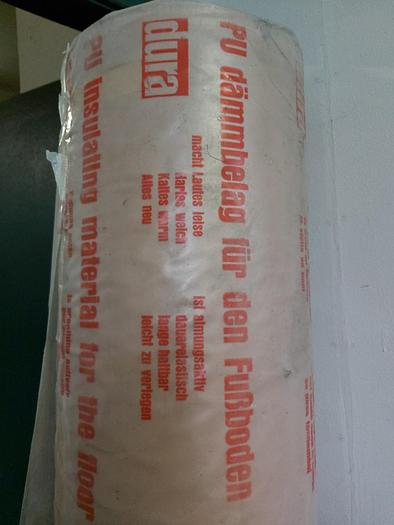 50m² PU Dämmbelag für Fußboden, 5mm, 2m breit,  € 3/m², Dura,  neu -90%