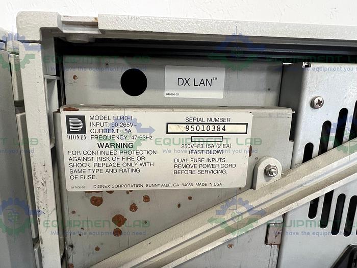 for parts or not working Lot of 8 - Dionex  ED40 Electrochemical Detector