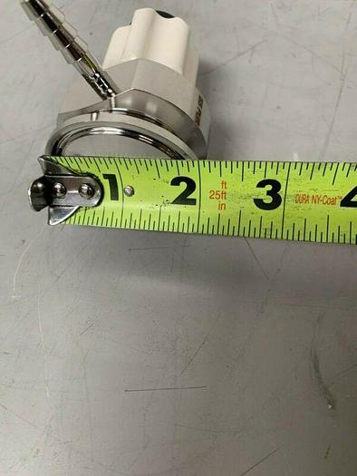 Used ITT Pure-Flo Stainless Steel Sample Valve w/ 1/4" Outlet & 2" Inlet