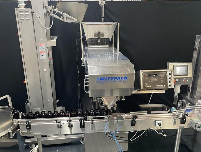 Used I 16519 D - Tablet counting machine with capper & labeller as a line IMA SWIFTPACK