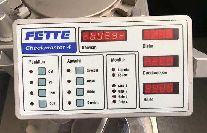Used U 15755 D - Inspection Machine for Tablets FETTE CHECKMASTER 4