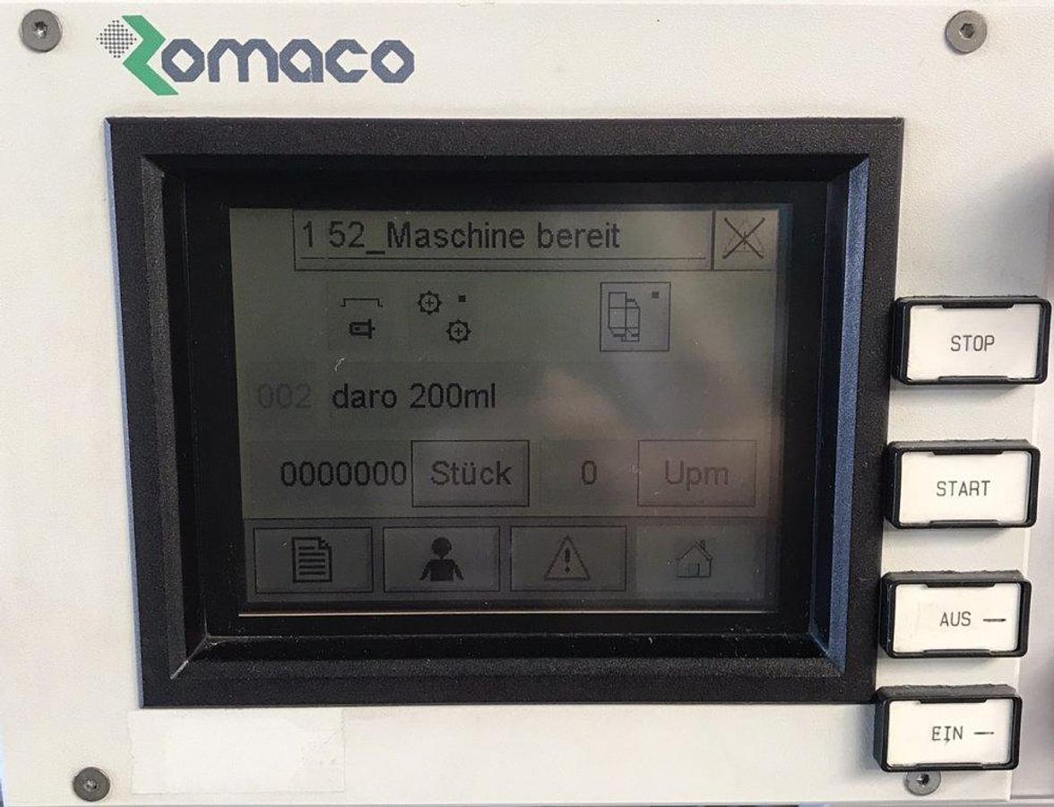 Used N 16969 D - Promatic Bipak Vertical Cartoner ROMACO