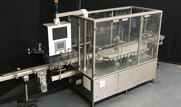 Used M 157836 D - Round bottle labeller DECKERT DEM 1000+