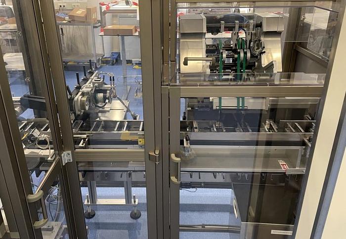 Used N 15454 D - Cartoner with Bottle Feeder ROMACO PROMATIC P 91S