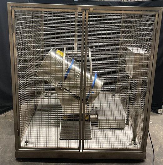 Used A 16559 D - Drum Blender with safety housing ENGELSMANN SA 1200 VA