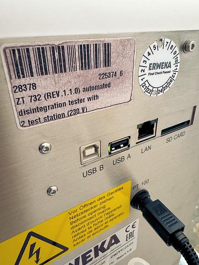 Used W 16505 E - Disintegration Tester ERWEKA ZT 732
