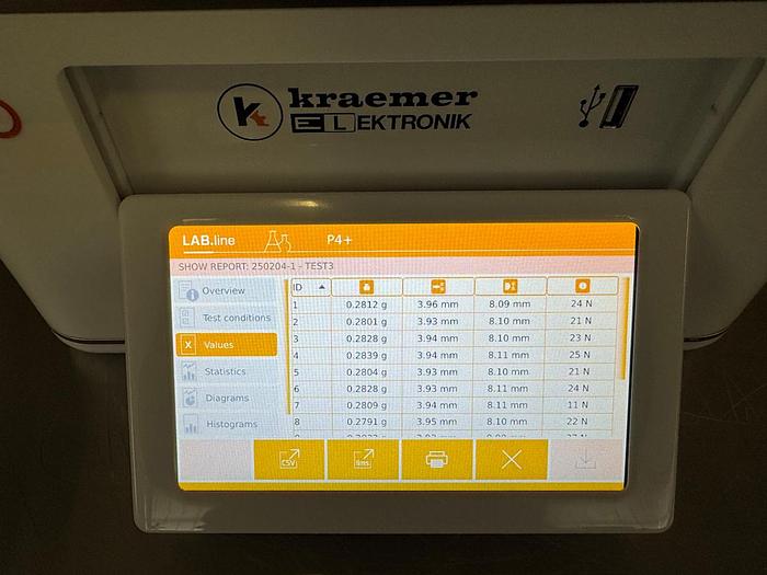 Used U 16507 - Tablet Inspection Machine Kraemer Lab.line P4+