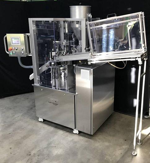 Used J 16082 D - Tube Filling and Closing Machine OBERMEYER TUFÜMA 55