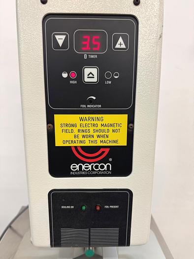 Used L 16577 E - Induction Sealer ENERCON LM3950-07 'Auto-Junior' - Semi-Auto