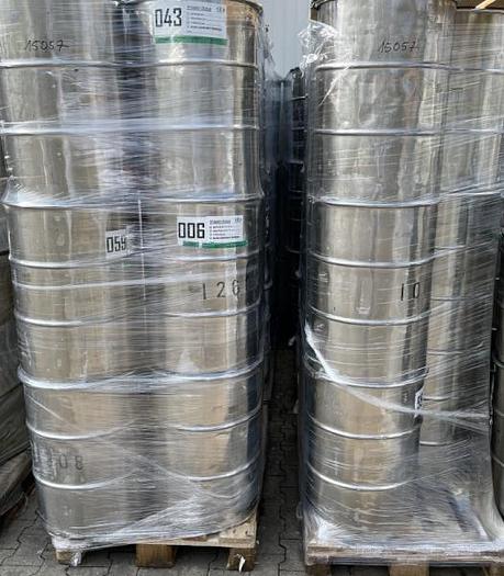 Used X 15057 D - Stainless Steel Drums MÜLLER with Lid 100 litres