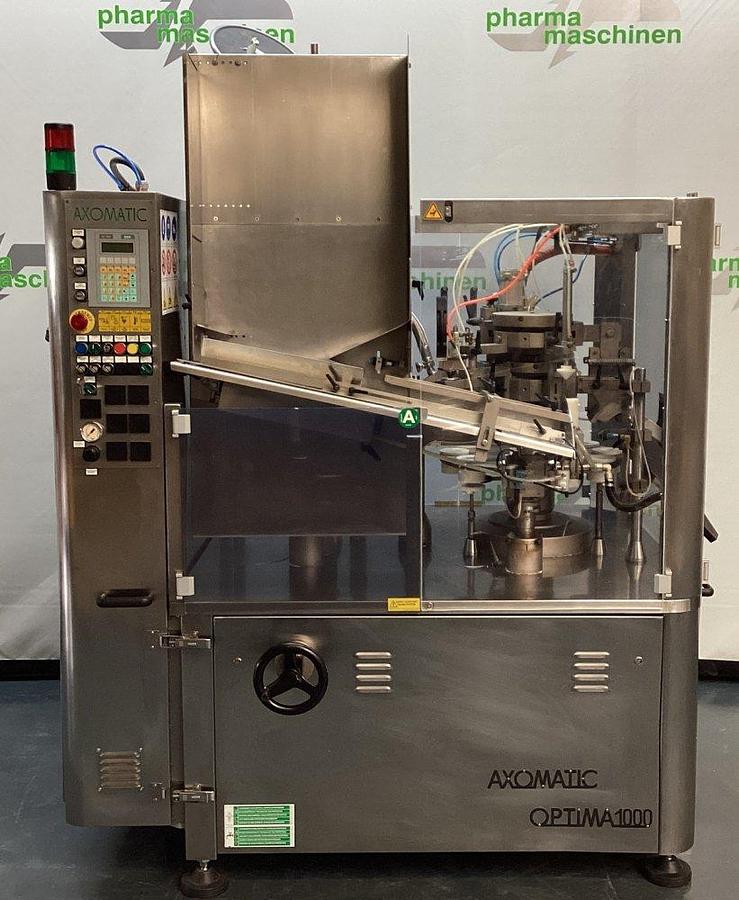 Used J 17135 D - Filling and Closing Machine (plastic tubes) AXOMATIC OPTIMA 1000