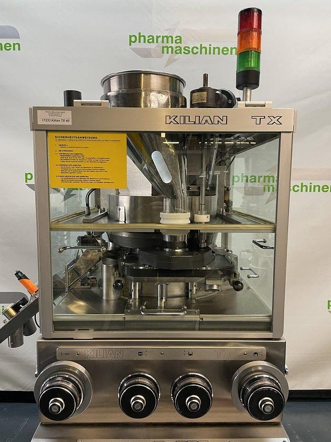 Used F 17233 D - Rotary Tablet Press EU-BB 40 stations KILIAN TX 40 AMK