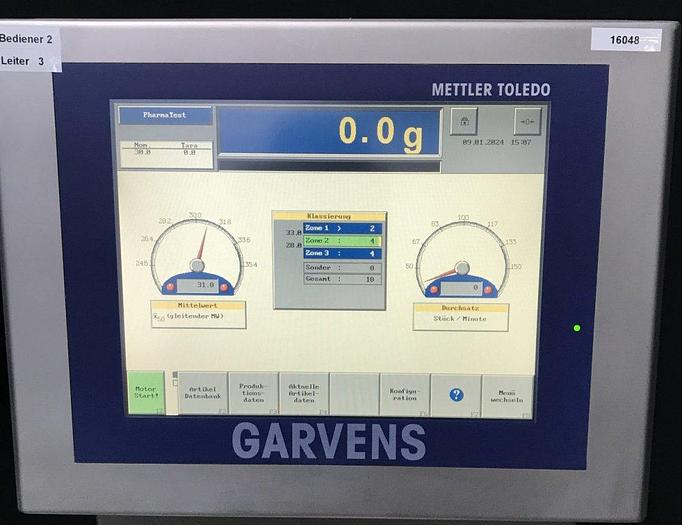 Used R 16048 D - GARVENS S 2 Checkweigher up to 600 g
