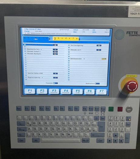 Used F 16421 D - Tablet press FETTE 3090 C EU-D / EU 1